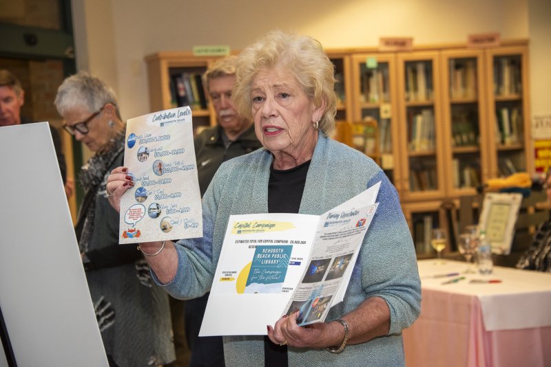 President of the Board of Trustees Kay Wheatley discusses the renovation plans and opportunities for naming levels.